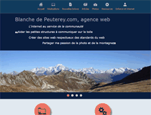 Tablet Screenshot of blanche-de-peuterey.com